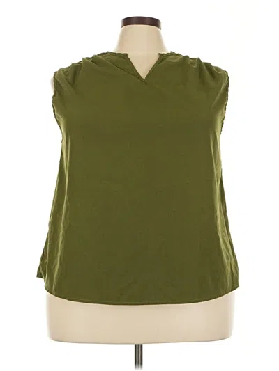 Pre-owned Shein Curve Sleeveless Blouse In Green
