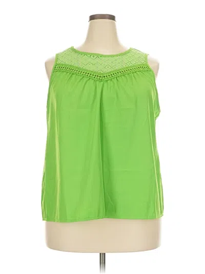 Pre-owned Shein Curve Sleeveless Blouse In Green