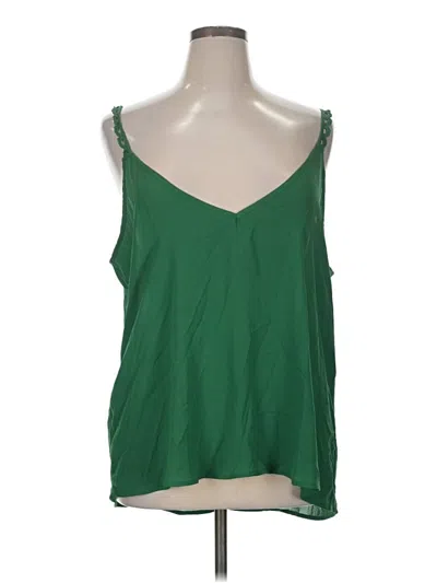 Pre-owned Shein Curve Sleeveless Blouse In Green