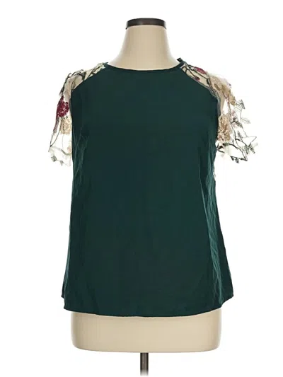 Pre-owned Shein Curve Sleeveless Blouse In Green