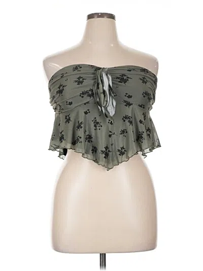 Pre-owned Shein Curve Sleeveless Blouse In Green