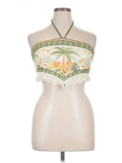 Pre-owned Shein Curve Sleeveless Blouse In Ivory