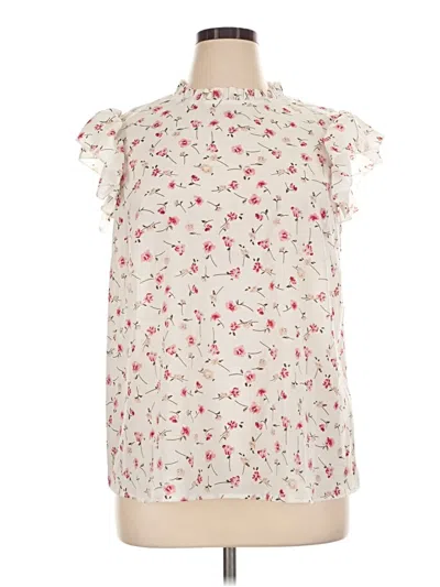 Pre-owned Shein Curve Sleeveless Blouse In Ivory
