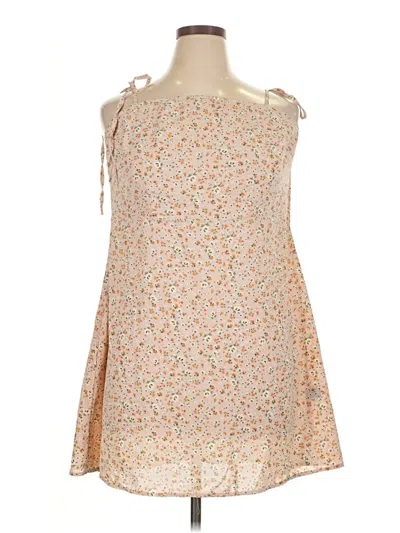 Pre-owned Shein Curve Sleeveless Blouse In Orange