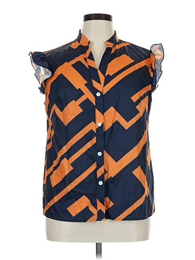 Pre-owned Shein Curve Sleeveless Blouse In Orange