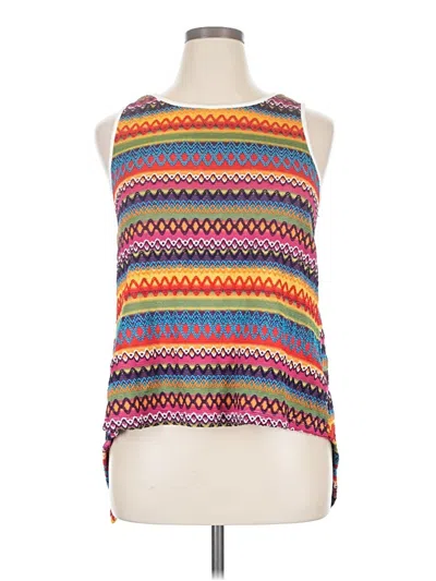 Pre-owned Shein Curve Sleeveless Blouse In Orange