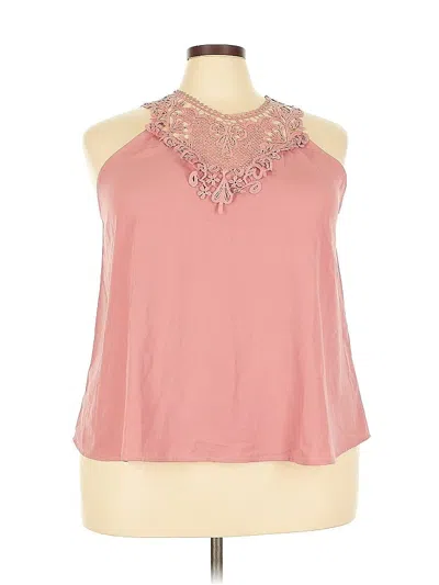 Pre-owned Shein Curve Sleeveless Blouse In Pink