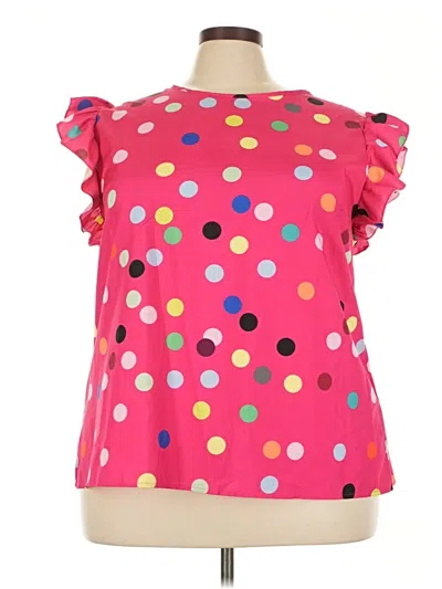 Pre-owned Shein Curve Sleeveless Blouse In Pink