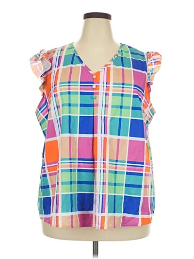 Pre-owned Shein Curve Sleeveless Blouse In Pink