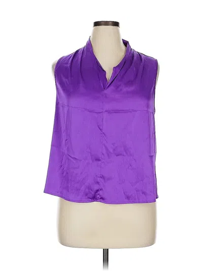 Pre-owned Shein Curve Sleeveless Blouse In Purple