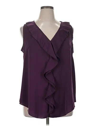 Pre-owned Shein Curve Sleeveless Blouse In Purple