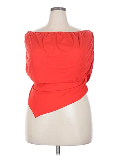 Pre-owned Shein Curve Sleeveless Blouse In Red