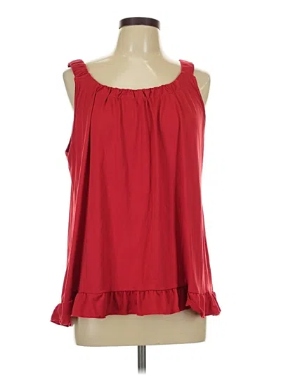 Pre-owned Shein Curve Sleeveless Blouse In Red