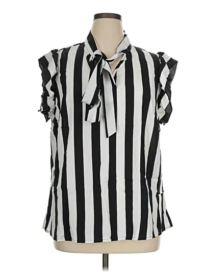 Pre-owned Shein Curve Sleeveless Blouse In Silver