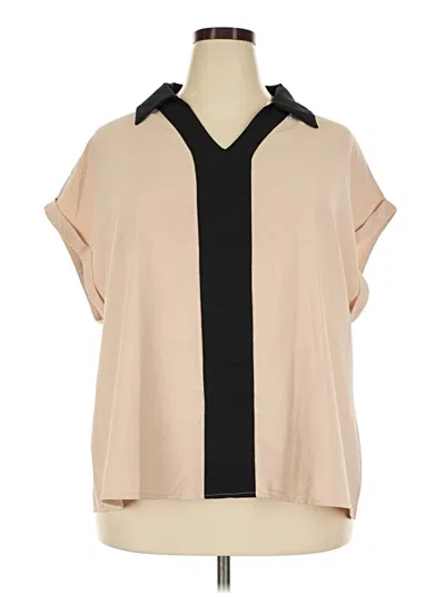 Pre-owned Shein Curve Sleeveless Blouse In Tan