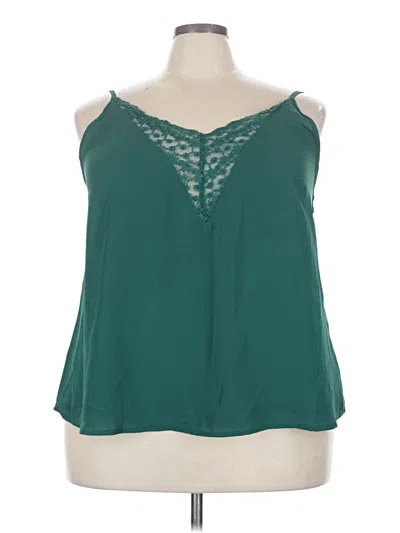 Pre-owned Shein Curve Sleeveless Blouse In Teal