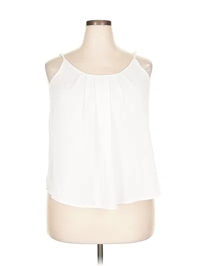 Pre-owned Shein Curve Sleeveless Blouse In White