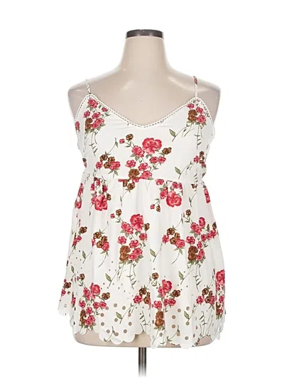 Pre-owned Shein Curve Sleeveless Blouse In White