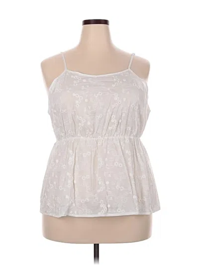 Pre-owned Shein Curve Sleeveless Blouse In White