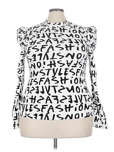 Pre-owned Shein Curve Sleeveless Blouse In White