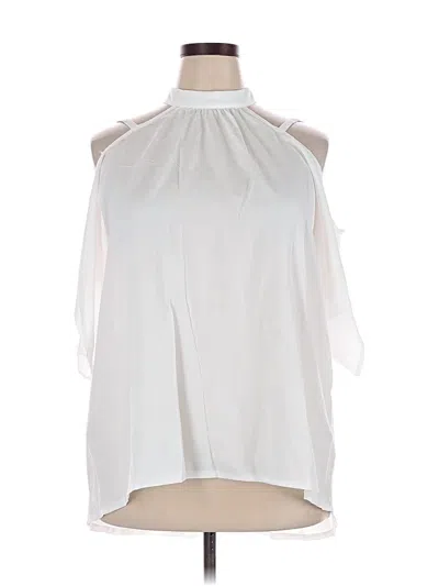 Pre-owned Shein Curve Sleeveless Blouse In White