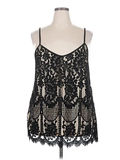 Pre-owned Shein Curve Sleeveless Top Black Halter Neckline Tops