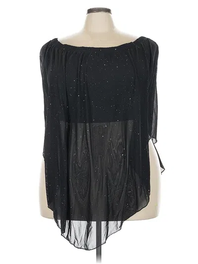 Pre-owned Shein Curve Sleeveless Top Black Tops