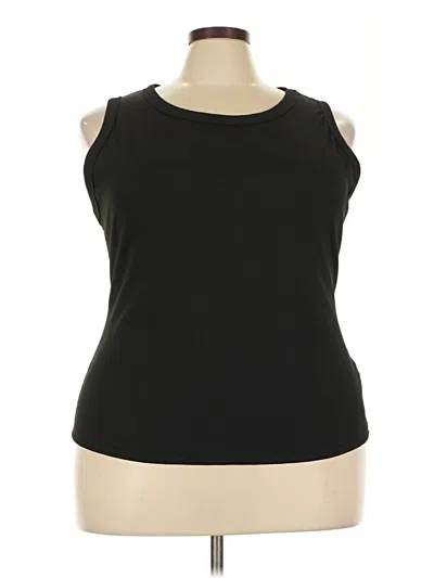 Pre-owned Shein Curve Sleeveless T-shirt In Black