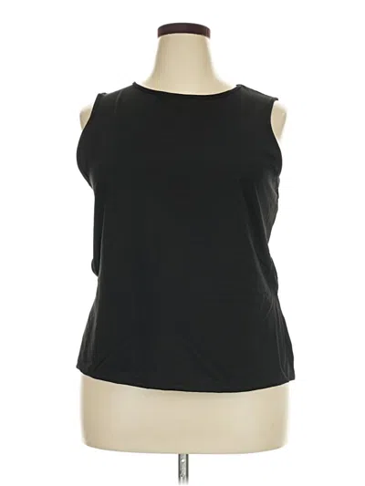 Pre-owned Shein Curve Sleeveless T-shirt In Black