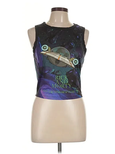 Pre-owned Shein Curve Sleeveless T-shirt In Black