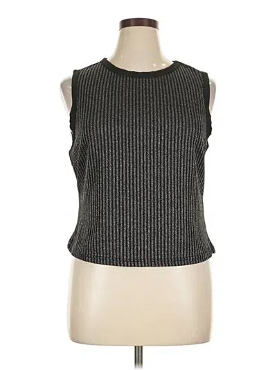 Pre-owned Shein Curve Sleeveless T-shirt In Gray