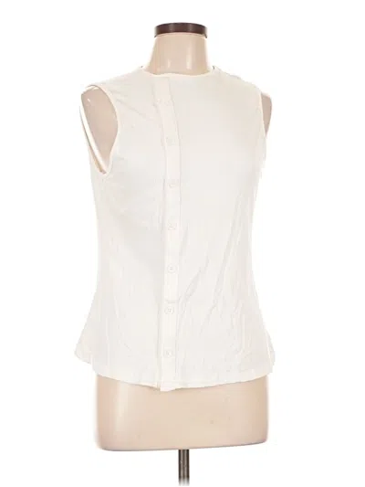 Pre-owned Shein Curve Sleeveless T-shirt In Ivory