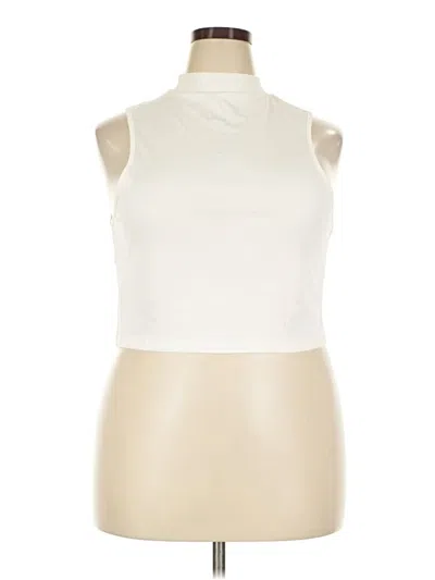 Pre-owned Shein Curve Sleeveless T-shirt In Ivory
