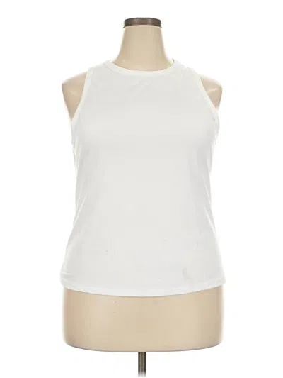 Pre-owned Shein Curve Sleeveless T-shirt In White