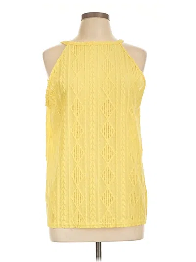 Pre-owned Shein Curve Sleeveless T-shirt In Yellow