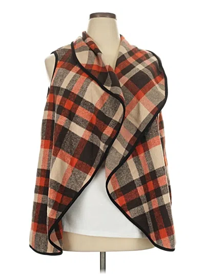 Pre-owned Shein Curve Sweater Vest In Brown