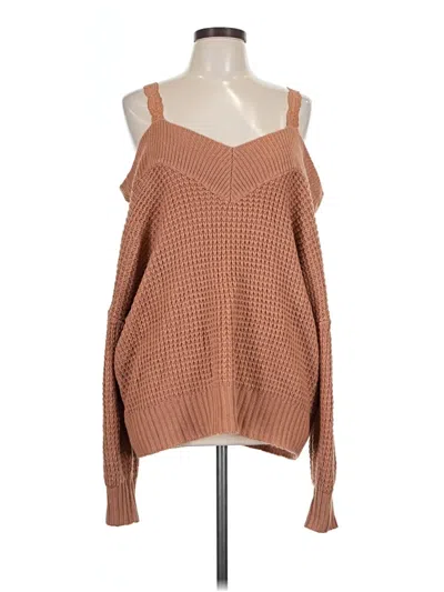 Pre-owned Shein Curve Sweater Vest In Brown