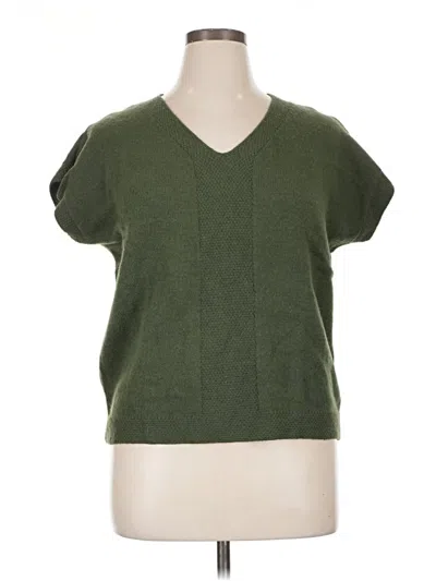 Pre-owned Shein Curve Sweater Vest In Green