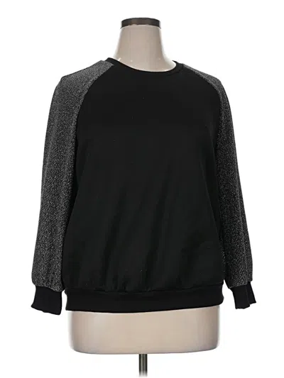 Pre-owned Shein Curve Sweatshirt In Black
