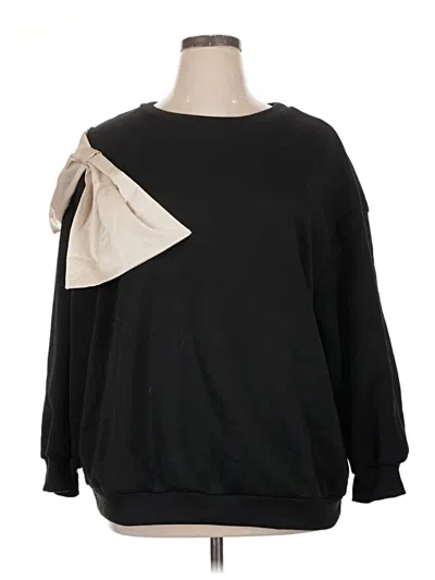 Pre-owned Shein Curve Sweatshirt In Black