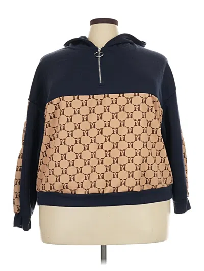 Pre-owned Shein Curve Sweatshirt In Blue