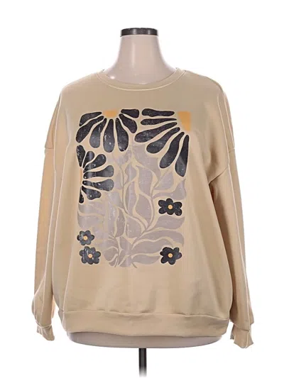 Pre-owned Shein Curve Sweatshirt In Brown