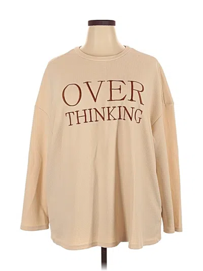 Pre-owned Shein Curve Sweatshirt In Brown