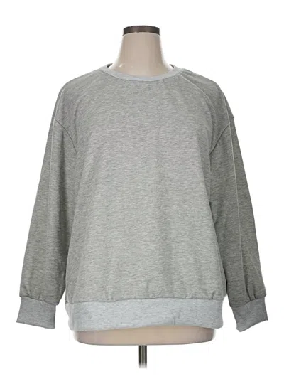 Pre-owned Shein Curve Sweatshirt In Gray
