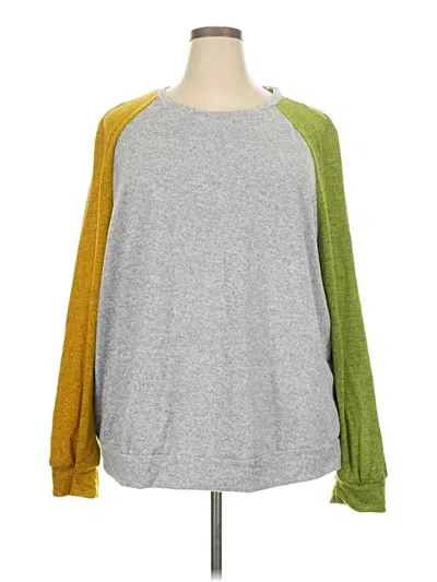 Pre-owned Shein Curve Sweatshirt In Gray