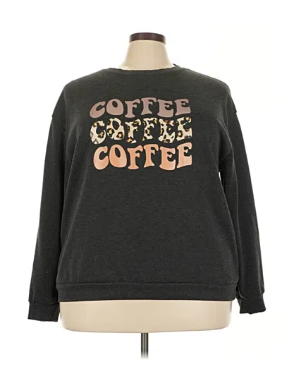 Pre-owned Shein Curve Sweatshirt In Gray