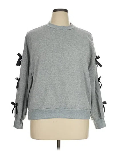 Pre-owned Shein Curve Sweatshirt In Gray
