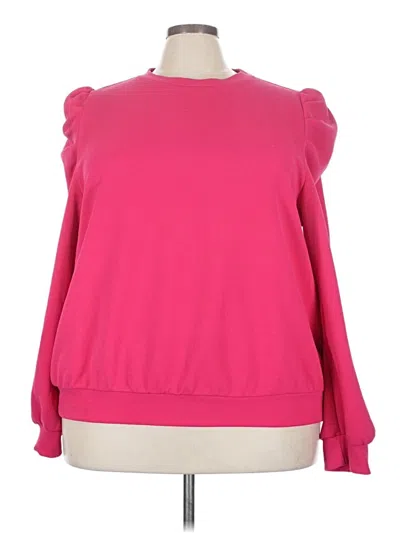 Pre-owned Shein Curve Sweatshirt In Pink