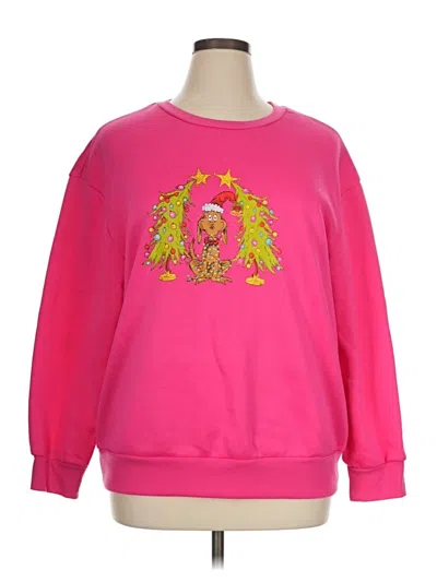 Pre-owned Shein Curve Sweatshirt In Pink