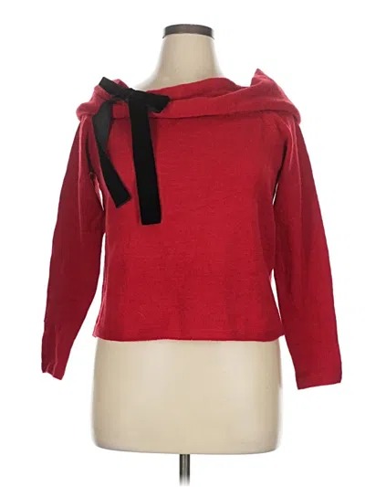 Pre-owned Shein Curve Sweatshirt In Red